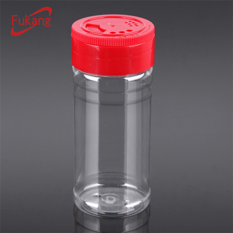 盐胡椒瓶，100ml透明宠物塑料烹饪盐罐