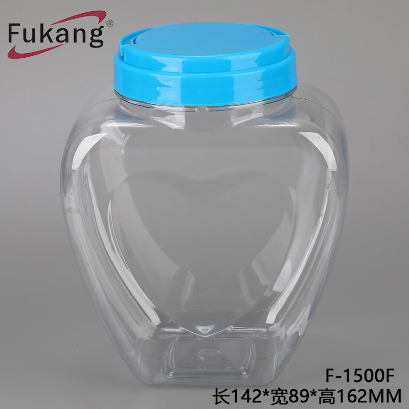 厂家直供1500ml塑料罐 创意塑料瓶子 pet 装30根数据线塑料瓶