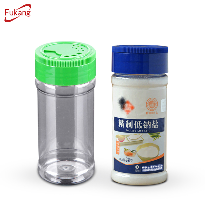 100ml塑料調味罐，BBQ胡椒瓶，用于調味的透明塑料容器
