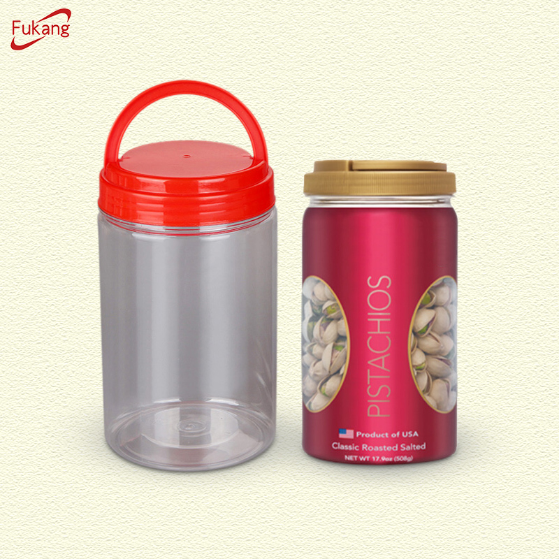1000ml 1L食品級PET塑料梅森罐用于糖果或沙拉的塑料罐