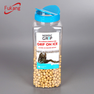 批發1100ml食品級透明寵物塑料調味瓶，帶蝴蝶帽，用于香料胡椒粉批發中國制造