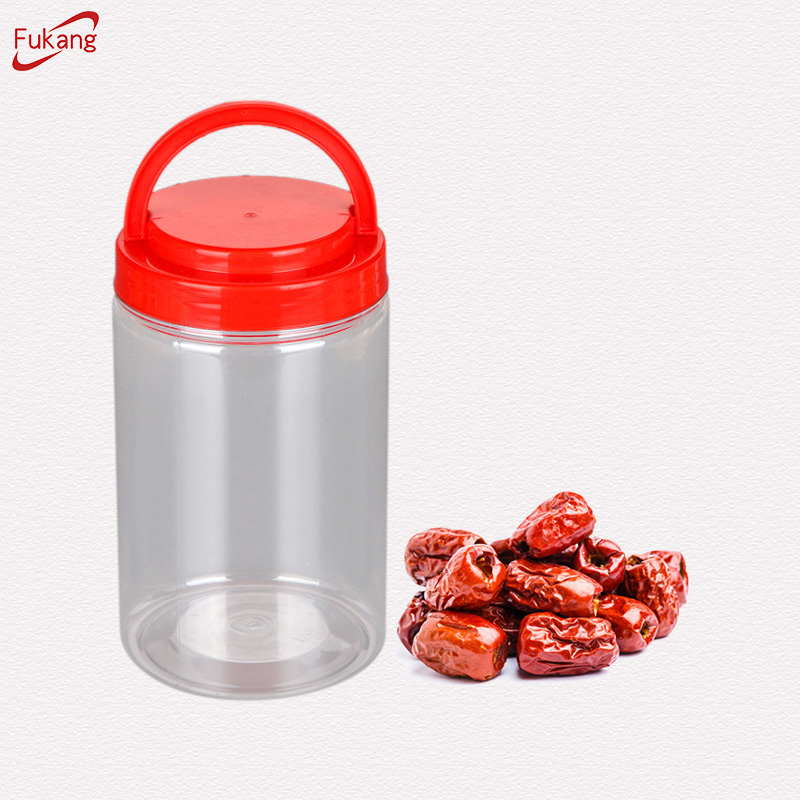 1000ml 1L食品级PET塑料梅森罐用于糖果或沙拉的塑料罐