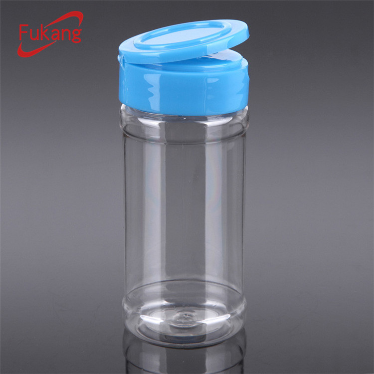 盐胡椒瓶，100ml透明宠物塑料烹饪盐罐