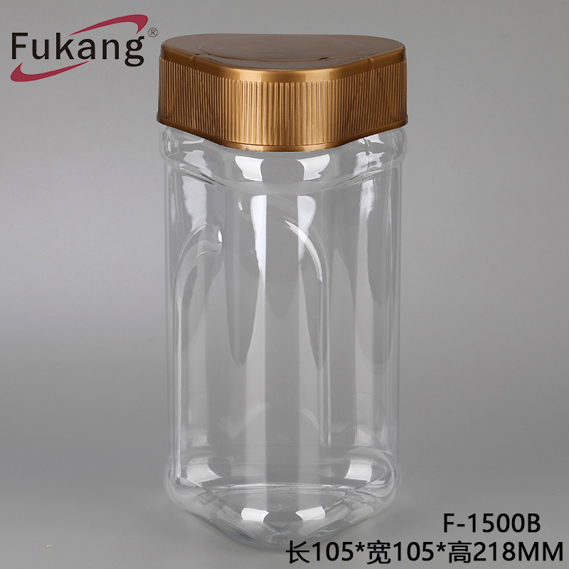 獨特設計，高品質1.5L透明塑料食品容器/不同尺寸的瓶子