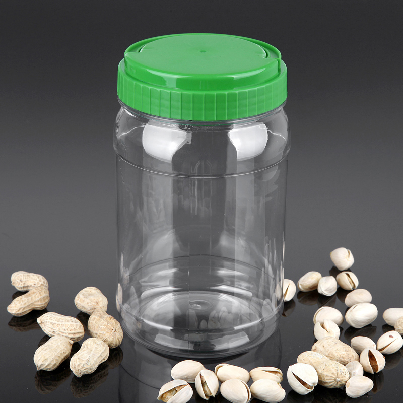 1升食品级PET塑料梅森罐用于糖果或沙拉的塑料罐