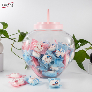 廠家直供5000ml糖果塑料罐 心形玩具包裝罐 數據線包裝罐子 pet透明瓶