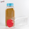 厂家批发1000ml方形调味瓶 多孔蝴蝶盖 透明PET食品级胡椒粉瓶