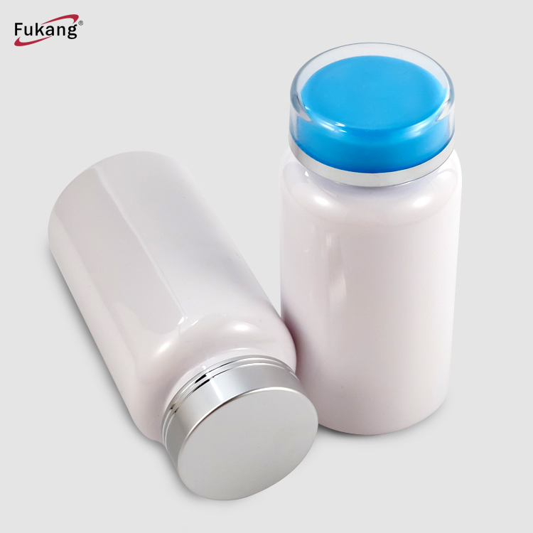 厂家批发170ml透明保健品塑料瓶 棒球形胶囊瓶 塑料包装瓶 钙片瓶
